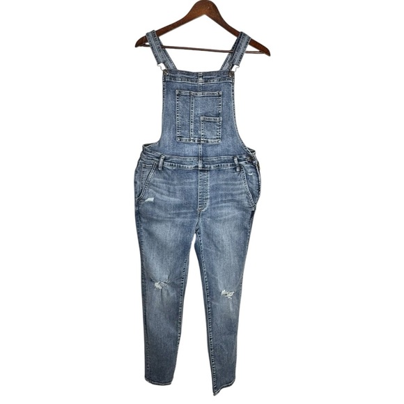 Silver Jeans Co. Denim Overalls Size 28 Distressed - Picture 4 of 14